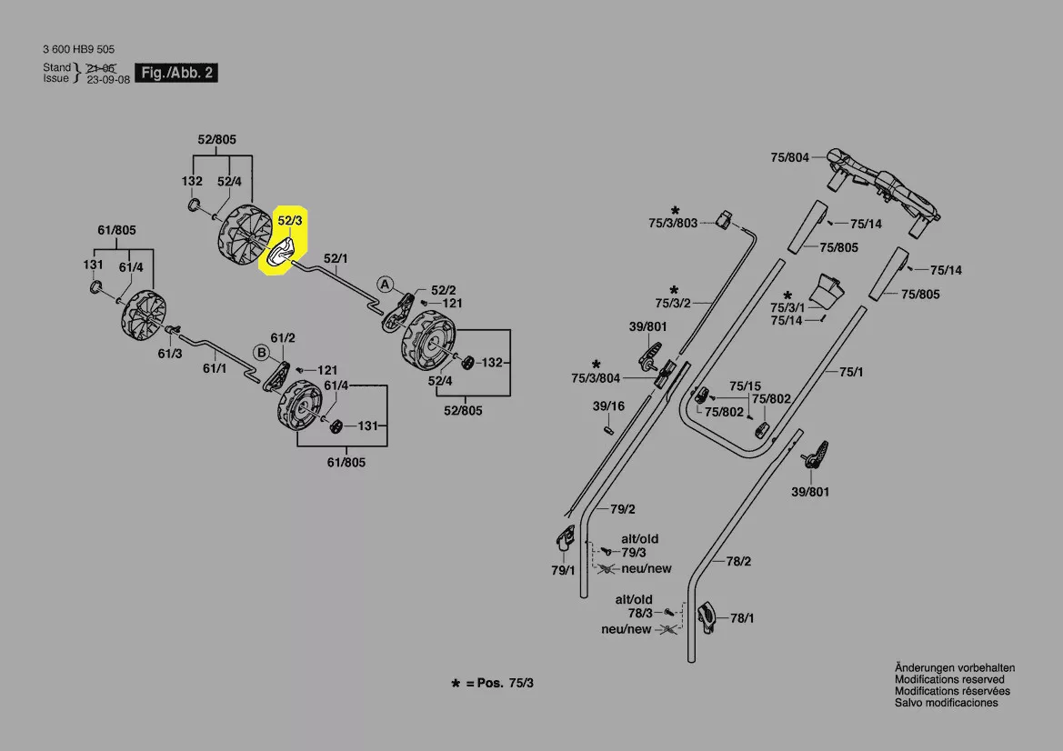 pièce articulation roue tondeuse réf. F 016 L90 037 Bosch